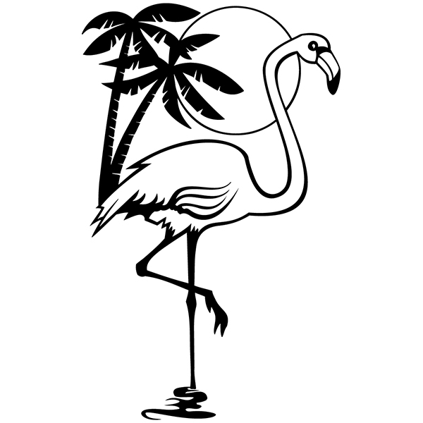 Adesivi per camper: Flamingo