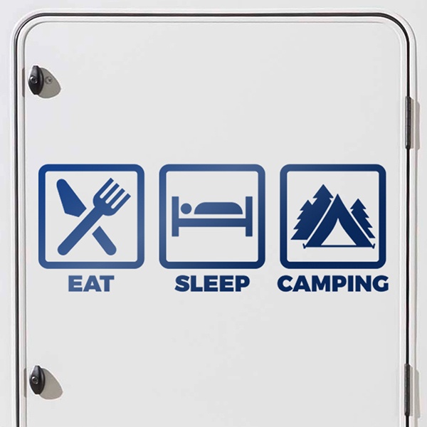Adesivi per camper: Icone di campeggio