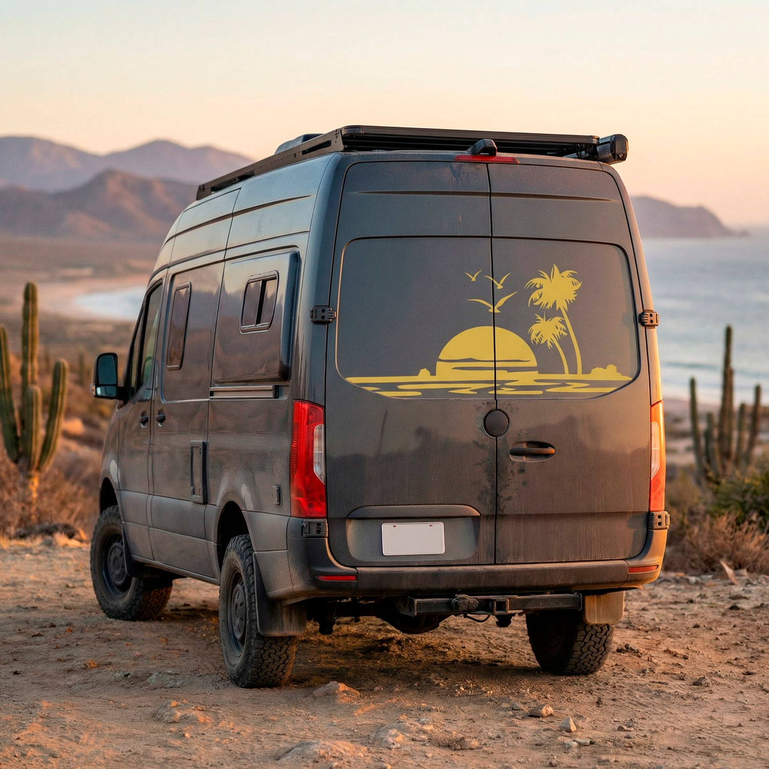 Adesivi per camper: Spiaggia paradisiaca