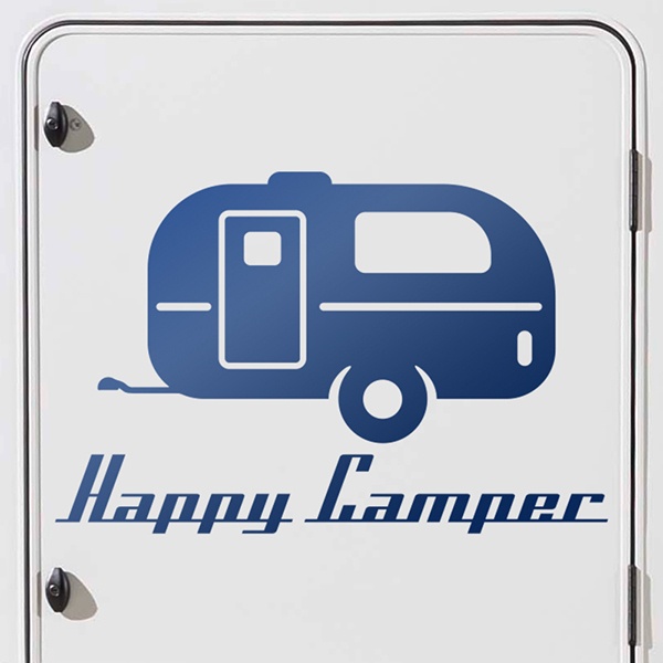 Adesivi per Auto e Moto: Happy camper 0