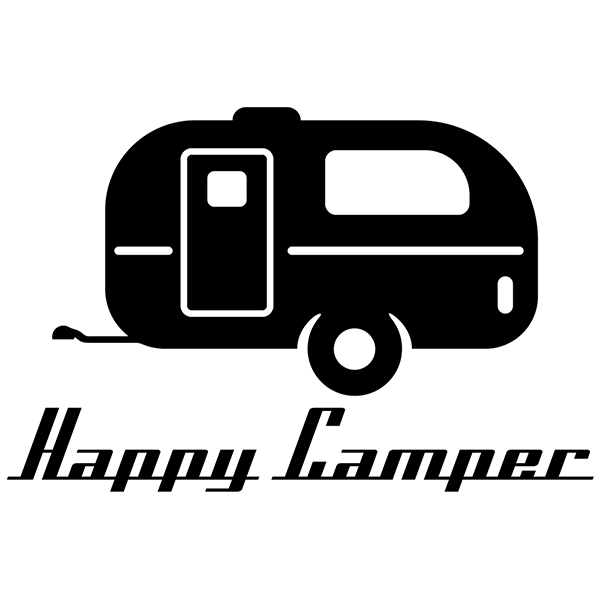 Adesivi per Auto e Moto: Happy camper