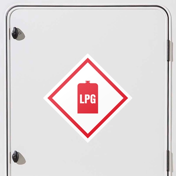 Adesivi per Auto e Moto: Segnali pericolo LPG
