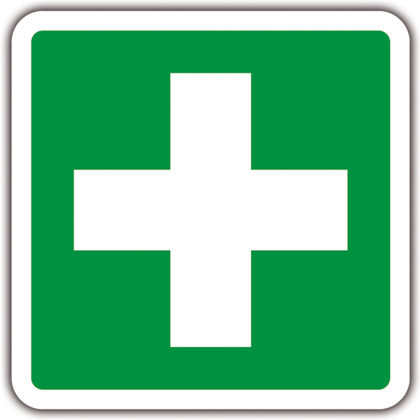 Adesivi per camper: Segnale di pronto soccorso