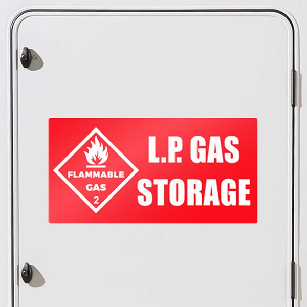 Adesivi per camper: LP GAS Storage