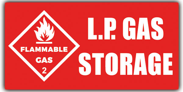 Adesivi per camper: LP GAS Storage