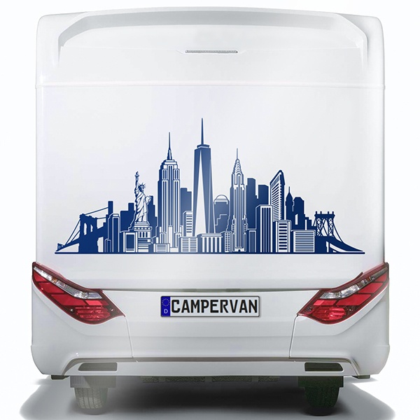 Adesivi per camper: Skyline di New York