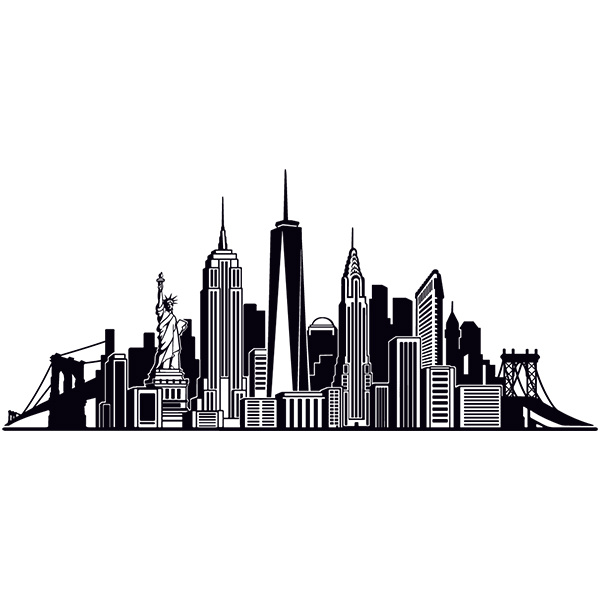 Adesivi per camper: Skyline di New York