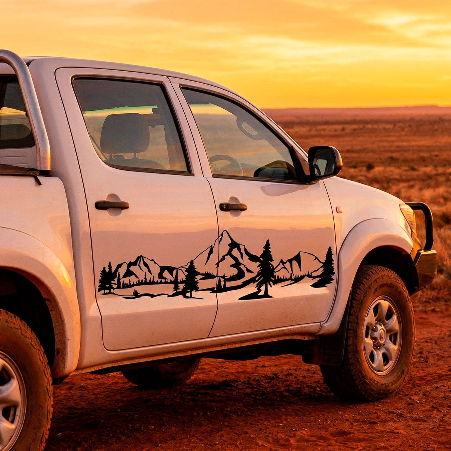 Adesivi per camper: Paesaggio montano