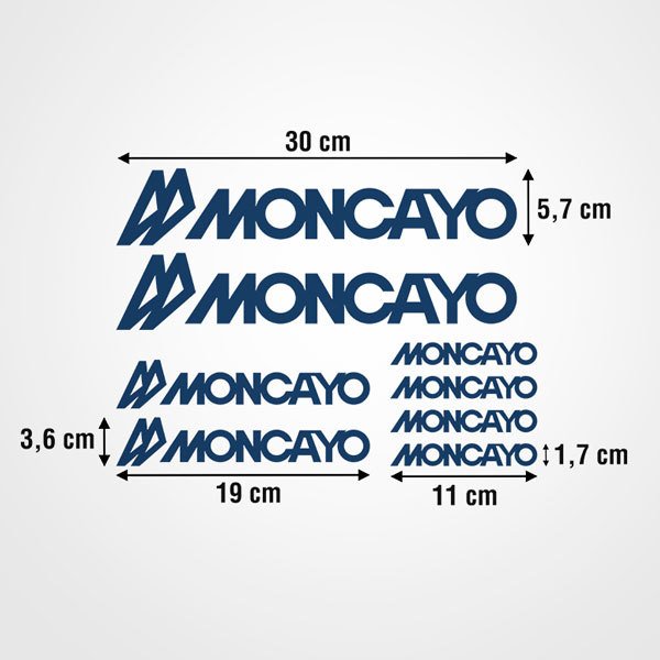 Adesivi per camper: Set 8X Moncayo