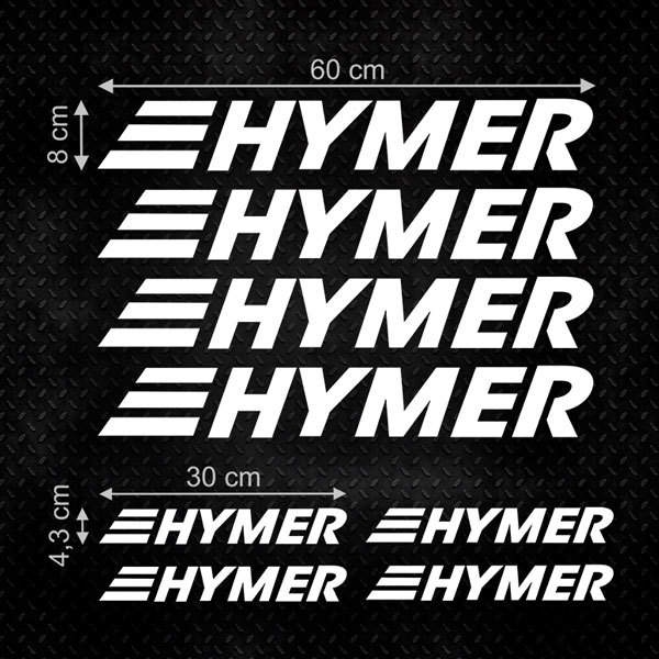 Adesivi per Auto e Moto: Set 8X Hymer