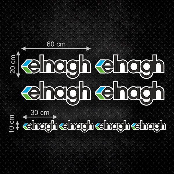 Adesivi per Auto e Moto: Set 8X Elnagh Colore