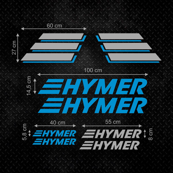 Adesivi per camper: Set 12 adesivi Hymer