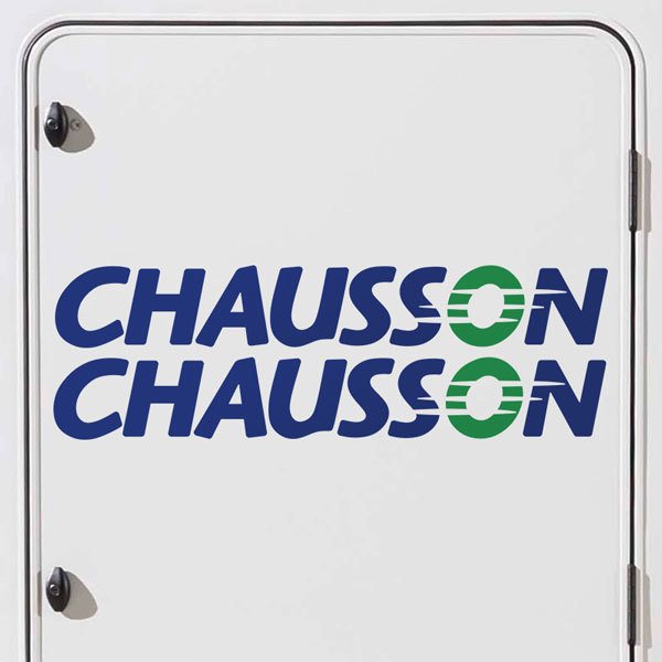 Adesivi per camper: Set di 2 adesivi Chausson