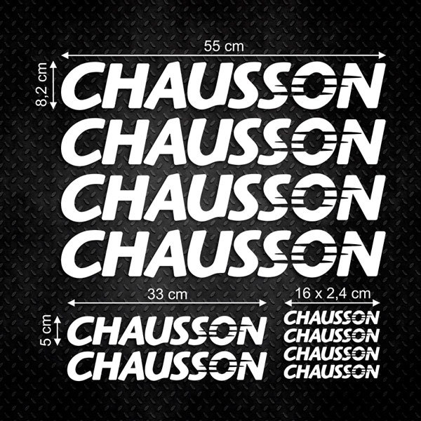 Adesivi per Auto e Moto: Set 10X Chausson