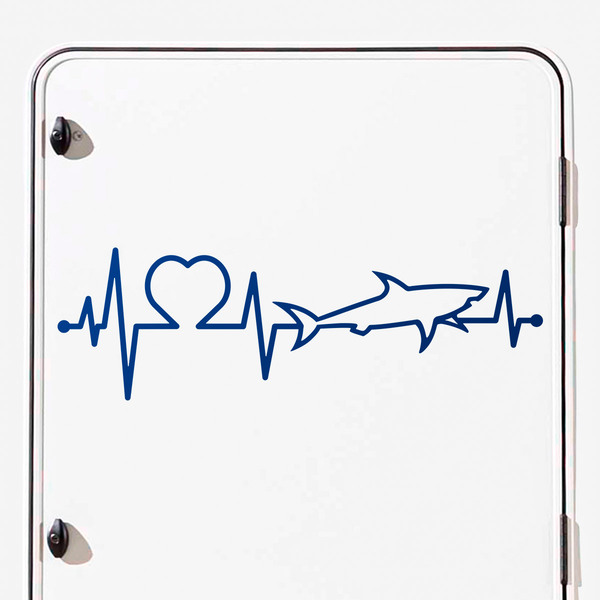 Adesivi per camper: Cardiogramma dello squalo