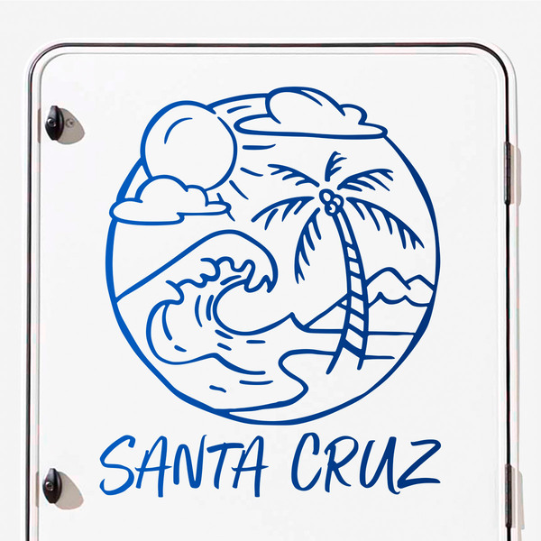 Adesivi per camper: Spiaggia di Santa Cruz