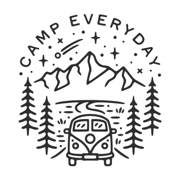 Adesivi per camper: Camp Everyday