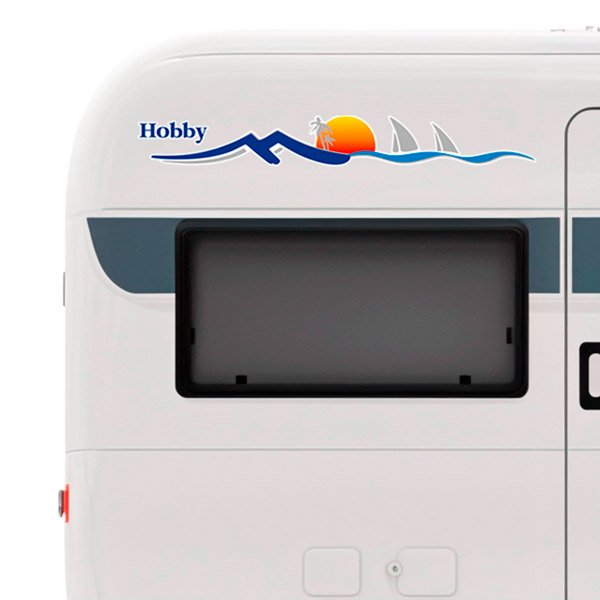 Adesivi per camper: Set paesaggio mare e spiaggia con tramonto