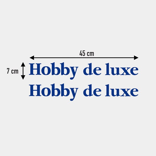 Adesivi per camper: Hobby de luxe