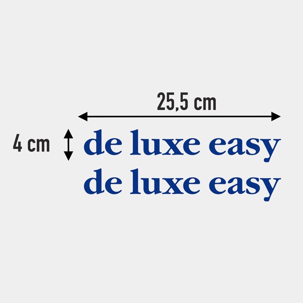 Adesivi per camper: De luxe easy