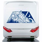 Adesivi per camper: Giorno, notte, montagna e spiaggia 3