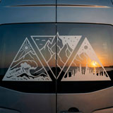 Adesivi per camper: Giorno, notte, montagna e spiaggia 13