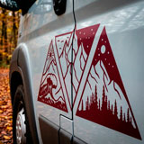 Adesivi per camper: Giorno, notte, montagna e spiaggia 15