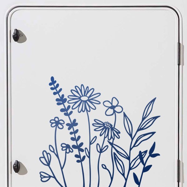 Adesivi per camper: Fiori selvatici
