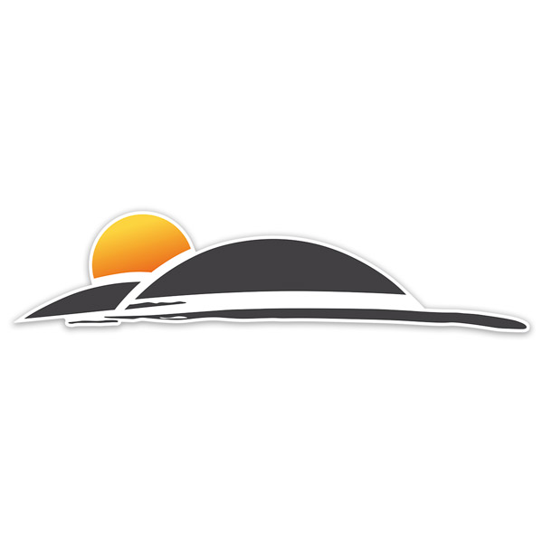Adesivi per camper: Pilote - Adesivo Tramonto (Lato Destro)