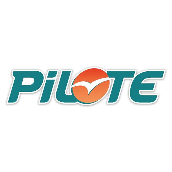 Adesivi per camper: Pilote turchese