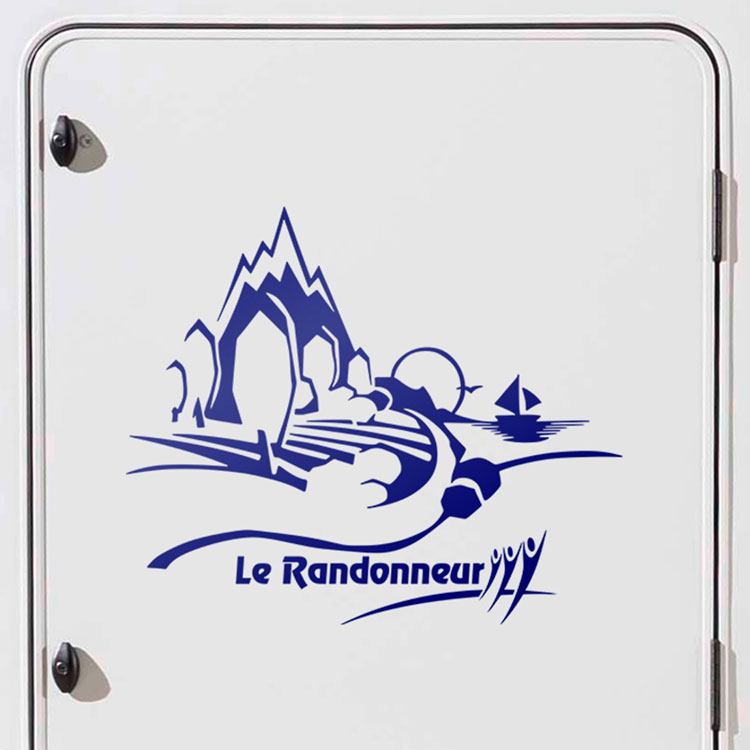 Adesivi per camper: Paesaggio Rapido le Randonneur
