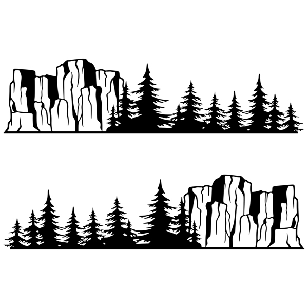 Adesivi per camper: 2x Parco Nazionale di Banff