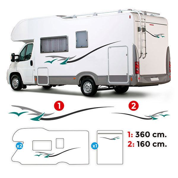 Adesivi per Auto e Moto: Carovana Kit Marte