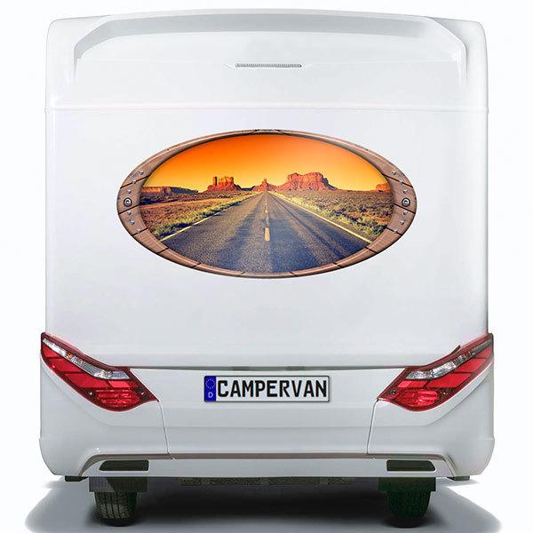 Adesivi per Auto e Moto: Cornice ellittica Grande Canyon