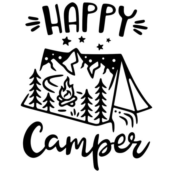 Adesivi per camper: Happy Camper