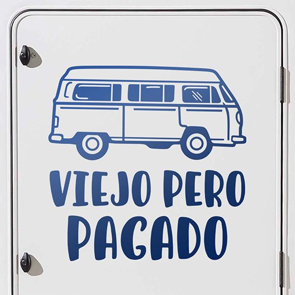 Adesivi per camper: Camper viejo pero pagado