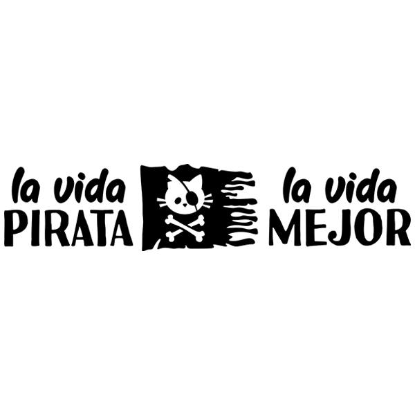 Adesivi per camper: La vida pirata, la vida mejor