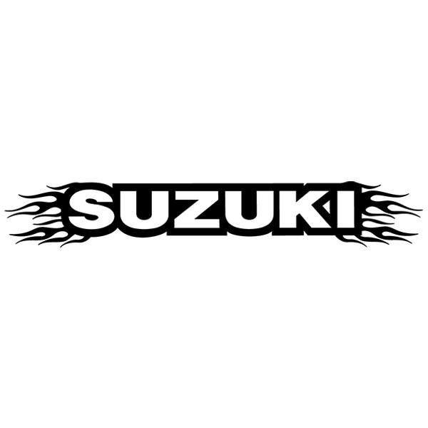 Adesivi per Auto e Moto: Fascia parasole SUZUKI con Llamas Laterales