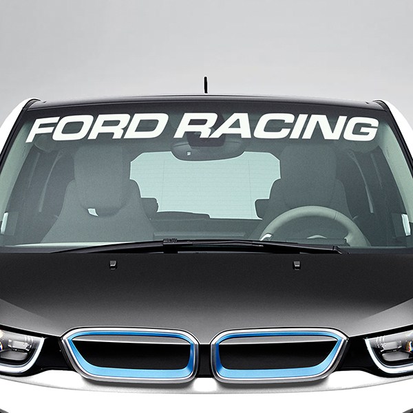 Adesivi per Auto e Moto: Fascia parasole Ford Racing