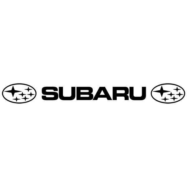 Adesivi per Auto e Moto: Fascia parasole Subaru con loghi