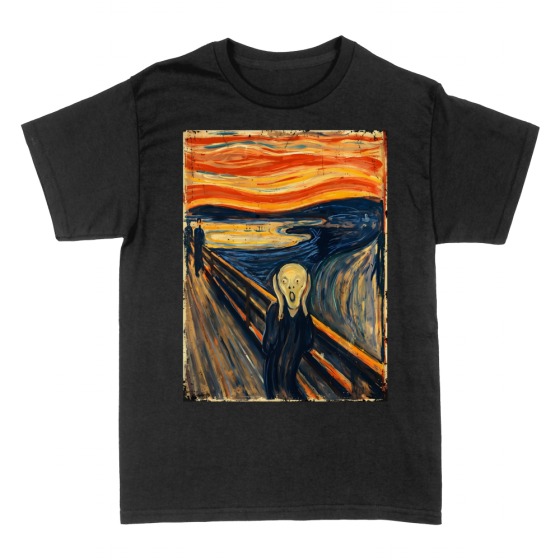 Maglietta L'Urlo di Munch, riproduzione vintage