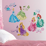 Adesivi Murali Principesse Disney